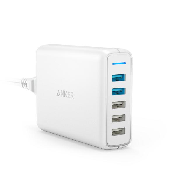 Anker PowerPort Speed 5 (63W 5ポート USB急速充電器)【PSE認証済...