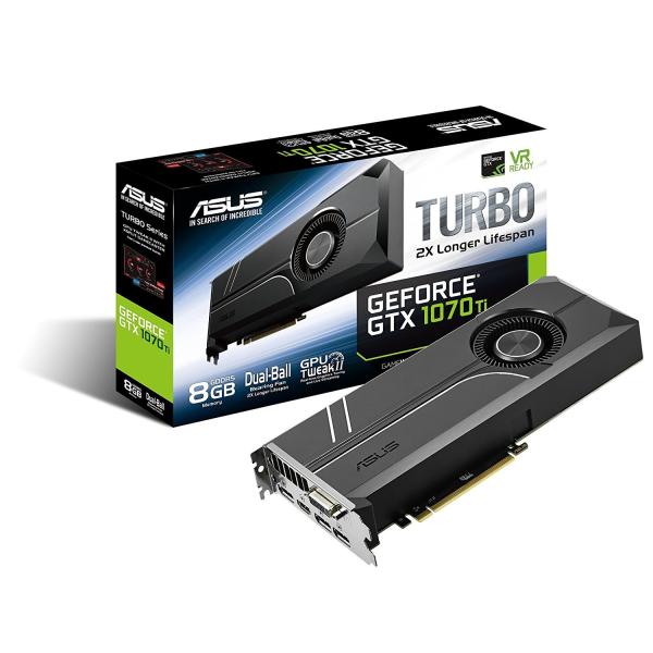 ASUS Nvidia GTX1070TI搭載ビデオカード TURBO-GTX1070TI-8G