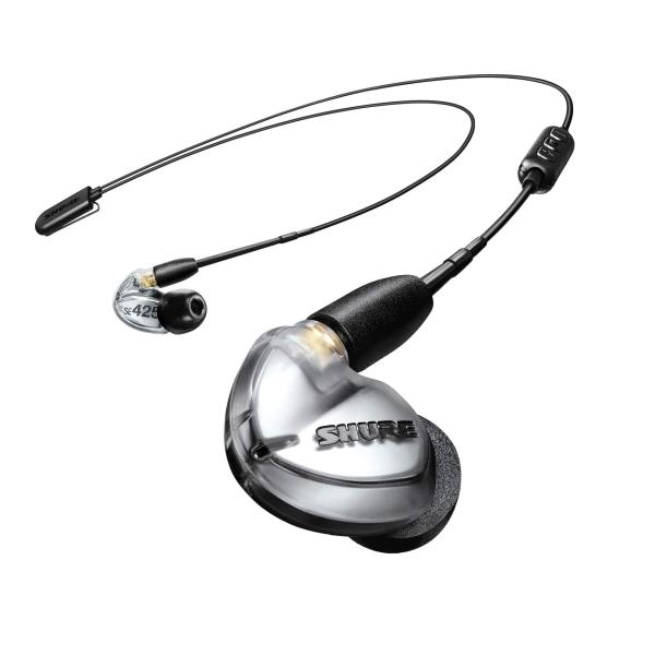 SHURE ワイヤレスイヤホン BT2シリーズ SE425-V+BT2-A シルバー : マイク・リ...