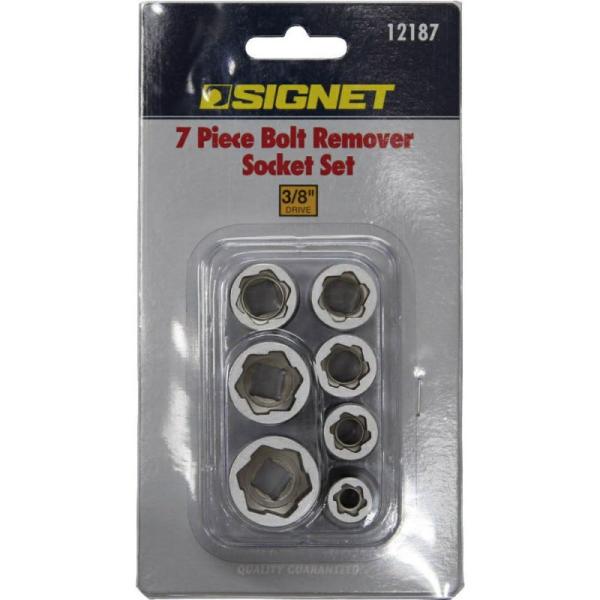 SIGNET 3/8DR ボルトリムーバーソケットセット 7PCS 12187