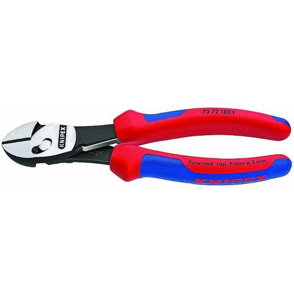 KNIPEX ツインフォースニッパー バネ付 7372-180F 工具 クニペックス