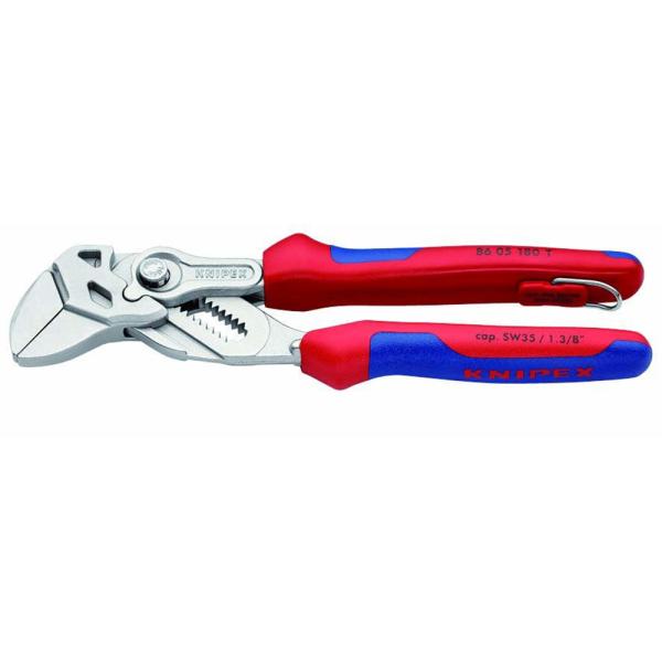 KNIPEX プライヤーレンチ 落下防止  BK 8605-180TBK 工具 クニペックス