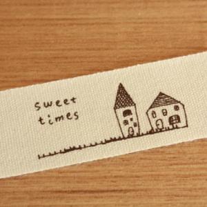 ハンドメイドに 布タグ 5枚セット 綿平織 25mm横- bous 家