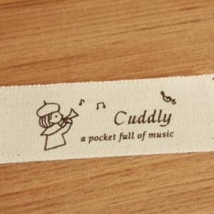 ハンドメイドに 布タグ 5枚セット 綿平織 25mm横- Papyrus ミュージック