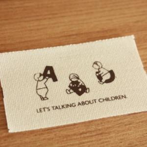 ハンドメイドに 布タグ 5枚セット 綿平織 32〜35mm横- Papyrus ABC