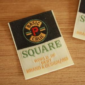 5枚セット刺繍タグ35mm縦-Basic Circle P