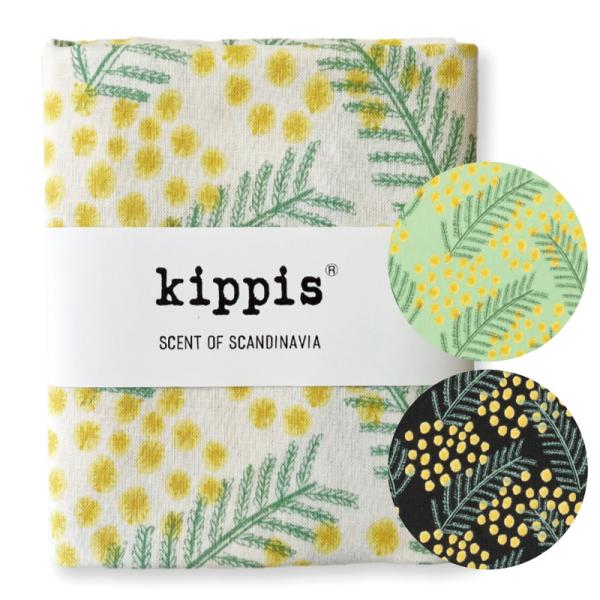 シーチング 生地 Kippis キッピス ミモザ 花柄 50cm 北欧 カットクロス