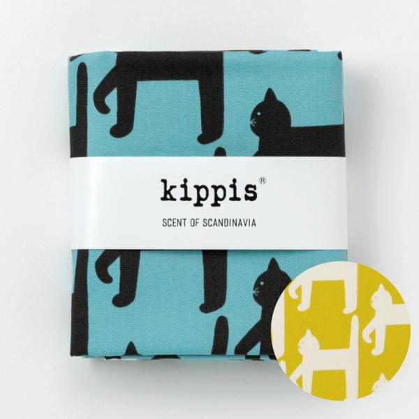 オックス 生地 50cm Kippis キッピス カヴェレバ・キッサ 歩く猫 北欧 カットクロス 猫...