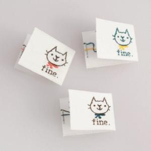 ハンドメイドに刺繍挟みタグ‐BOUSねこセット｜手芸用品 ダブルノート Yahoo!店