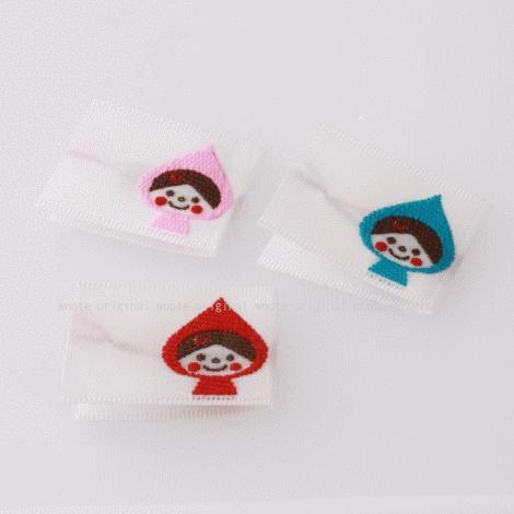 ハンドメイドに刺繍挟みタグ‐頭巾ちゃんセット