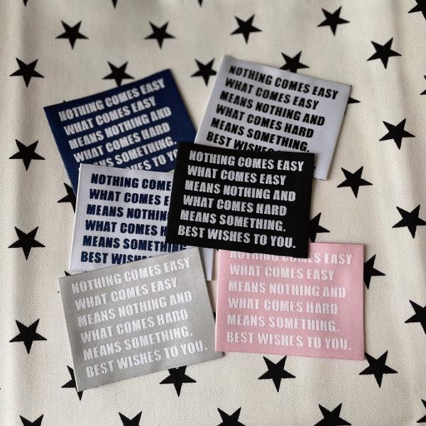 ハンドメイドに刺繍タグお試しセット‐NOTHING