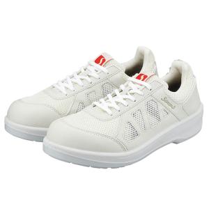 安全靴 シモン Simon 8911 ホワイト 23.5-28.0cm EEE JSAA規格 A種認定 短靴 作業靴 セーフティシューズ 【返品交換不可】｜w-shokai