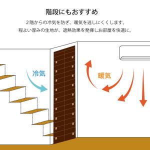 のれん 隙間風防止 ウェスタ 90×200cm...の詳細画像2