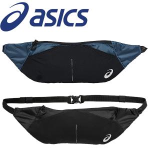 ウエストバッグ ランニング メンズ  asics アシックス ウエストポーチL W40 X H13cm/スポーツバッグ ジョギング マラソン 男女兼用 補給食/3013A178｜w-w-m