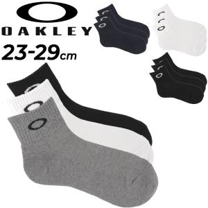 靴下 3足組 メンズ オークリー OAKLEY 3P SOCKS ソックス 3足セット オールスポーツ 普段使い 男性 くつした/93238JP｜WORLD WIDE MARKET