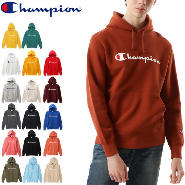 スウェット パーカー 長袖 メンズ champion チャンピオン ベーシック スエット プルオーバ...
