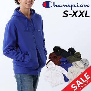 パーカー 長袖 メンズ ジップフーディ/Champion  チャンピオン/スウェットシャツ スポーツカジュアル ウェア 男性 スエット シンプル コットンUSA /C3-W104｜w-w-m