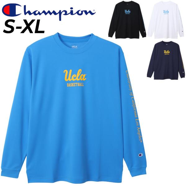 チャンピオン 長袖Tシャツ メンズ Champion バスケットボール スポーツウェア プリントT ...