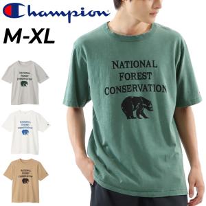 チャンピオン 半袖 Tシャツ メンズ Champion プリントT クルーネック カジュアル メンズウェア アウトドアスタイル アメカジ 男性用 服 ブランド /C3-Z338｜w-w-m