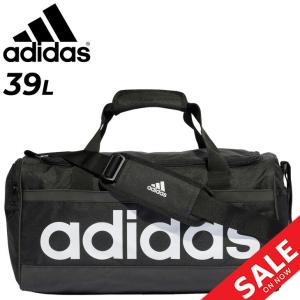 アディダス ボストンバッグ 39L メンズ レディース adidas リニア ダッフルバッグ M スポーツバッグ ジム 試合 合宿 部活 旅行 鞄 /EAW86【ギフト不可】｜w-w-m