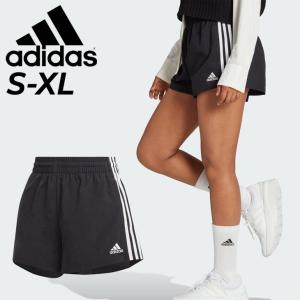 アディダス ショートパンツ レディース adidas ESS スリーストライプス ウーブンショーツ ボトムス 女性用 短パン トレーニング スポーツウェア ウエア /ETT58｜w-w-m