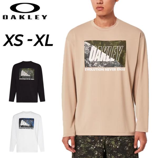 長袖シャツ メンズ オークリー OAKLEY トレーニング スポーツウェア プリントT 吸汗速乾 抗...