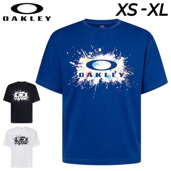 オークリー 半袖 Tシャツ メンズ OAKLEY 吸汗速乾 接触冷感 UVカット プリントT トレー...