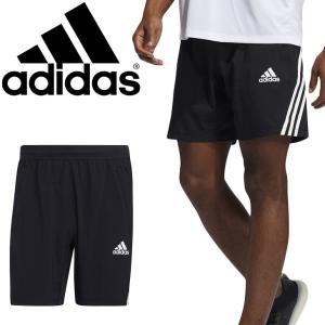 ハーフパンツ メンズ adidas アディダス AEROREADY 3ストライプス 8インチ ショーツ/トレーニング ジム スポーツウェア 男性 ショート―パンツ /GLB98【取寄】｜w-w-m