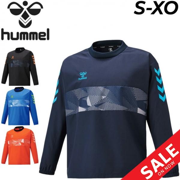 ピステシャツ 長袖 メンズ/hummel ヒュンメル 撥水 防風 裏地なし/サッカー　フットサル ト...