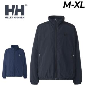 美品 ヘリーハンセン ナイロンジャケット XL ネイビー 袖刺繍 ドローコード HELLY HANSEN（ヘリーハンセン） 中わたジャケット メンズ ユニ