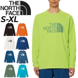 ノースフェイス 長袖 Tシャツ メンズ THE NORTH FACE GTDロゴクルー 吸汗速乾 ドライ UVカット アウトドア スポーツウェア プリントT クルーネック /NT12377｜w-w-m