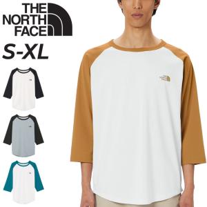 ノースフェイス 7分袖 Tシャツ メンズ THE NORTH FACE クォータースリーブ ベースボールティー ラグラン袖 吸汗速乾 抗菌防臭 アウトドア /NT32476｜w-w-m