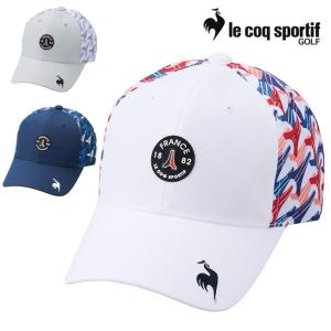 ルコック ゴルフキャップ 帽子 メンズ le coq sportif GOLF シーズンモチーフ プリント キャップ 軽量 男性用 アクセサリー ぼうし ゴルフウェア /QGBXJC06｜w-w-m