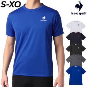 半袖Tシャツ メンズ le coq sportif ルコック スポーツウェア/吸汗速乾 トレーニング ランニング ジム 男性 トップス エコ素材 サスティナブル/QMMTJA30Z｜w-w-m