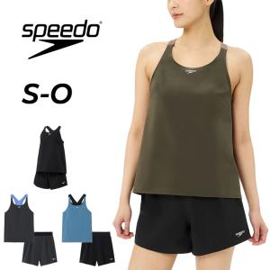 スピード レディース フィットネス水着 セパレート Speedo エアパ2 セパレーツ水着 カップ付きトップス 2分丈インナー付きパンツ /SFW22562【返品不可】｜WORLD WIDE MARKET
