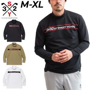 SY32 by SWEET YEARS GOLF メンズ モックネック 長袖シャツ スウィート