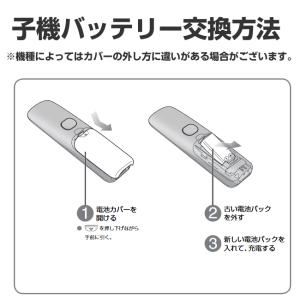 KX-FAN55 コードレス電話 充電池 バッ...の詳細画像2