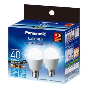 パナソニック LED電球一般電球  広配光ベーシック40形 昼光色2P LDA4DGE17ESW2T