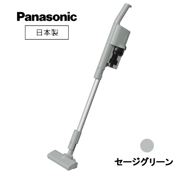 サイクロン式コードレススティック掃除機 MC-SB34J-G  セージグリーン Panasonic ...