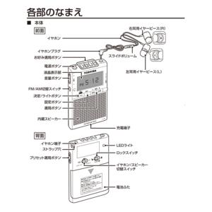 ポケットラジオ 東芝 充電式 イヤホン ラジオ...の詳細画像4