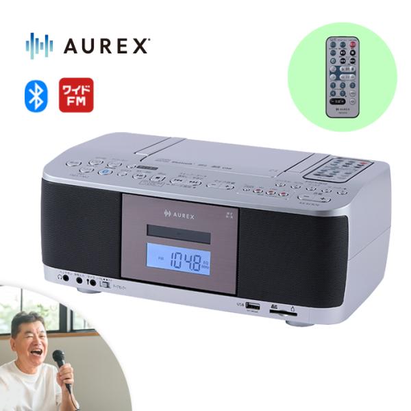 CDラジカセ 東芝 bluetooth fmラジオ タイマー録音 おしゃれ ワイドfm sdカード ...