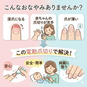 ロゼンスター 電動 爪切り&爪ヤスリ NC-8...の詳細画像2
