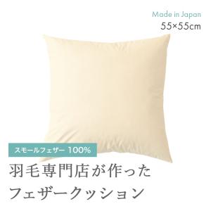 フェザー クッション ヌード 中身 50×50cm 四角 スクエア 羽根