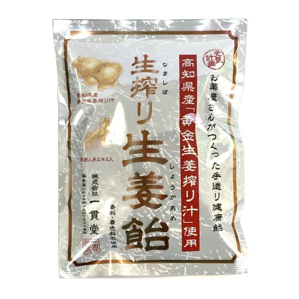 生搾り 生姜飴 90g 1袋 高知県産黄金生姜搾り汁使用  高麗人参 飛騨高山の老舗 打保屋謹製 個...