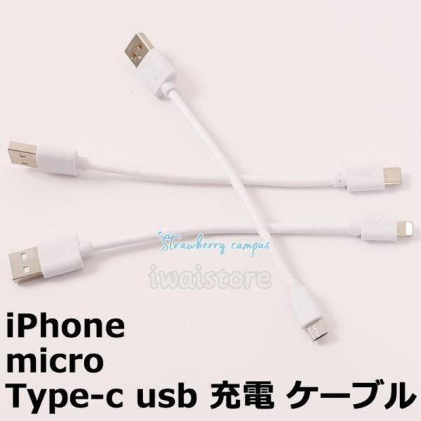 iPhone 充電ケーブル iPad Android 用 micro USB Type-c スマホ充...