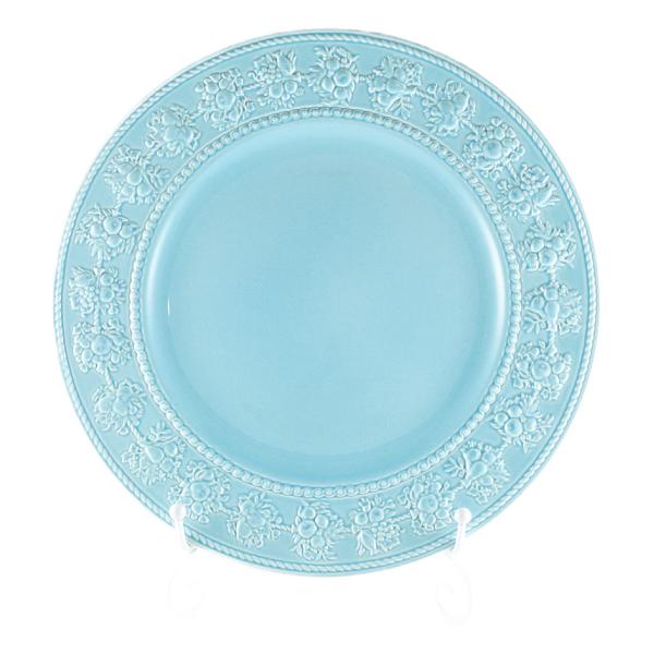 ウェッジウッド フェスティビティ ブルー 大皿 27cm リム ディナー ワンプレート 青 食器