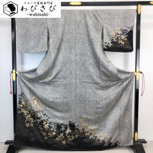 色無地 梨子色 縮緬 しつけ糸 トールサイズ K-4381 着物 きもの kimono  