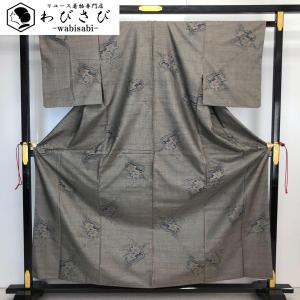 色無地 梨子色 縮緬 しつけ糸 トールサイズ K-4381 着物 きもの kimono  