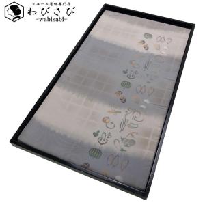 リユース 袋帯 幾何学模様 草花 赤 青 緑 洒落帯 柔らかく締めやすい  