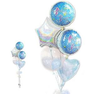出産祝い 男の子 ベビーギフト 贈り物 プレゼント バルーン電報 ギフト 風船 お祝い ベビー バル...